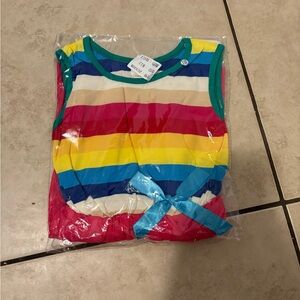 Multicolor toddler kid Striped Sleeveless Top